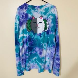 RIPNDIP Money Talks Acid Wash Long Sleeve Shirt